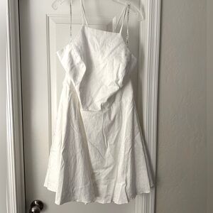 White Halter Bridal Dress